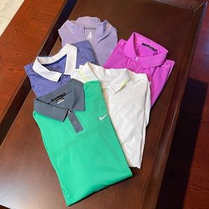 Nike standard fit dry fit golf polo